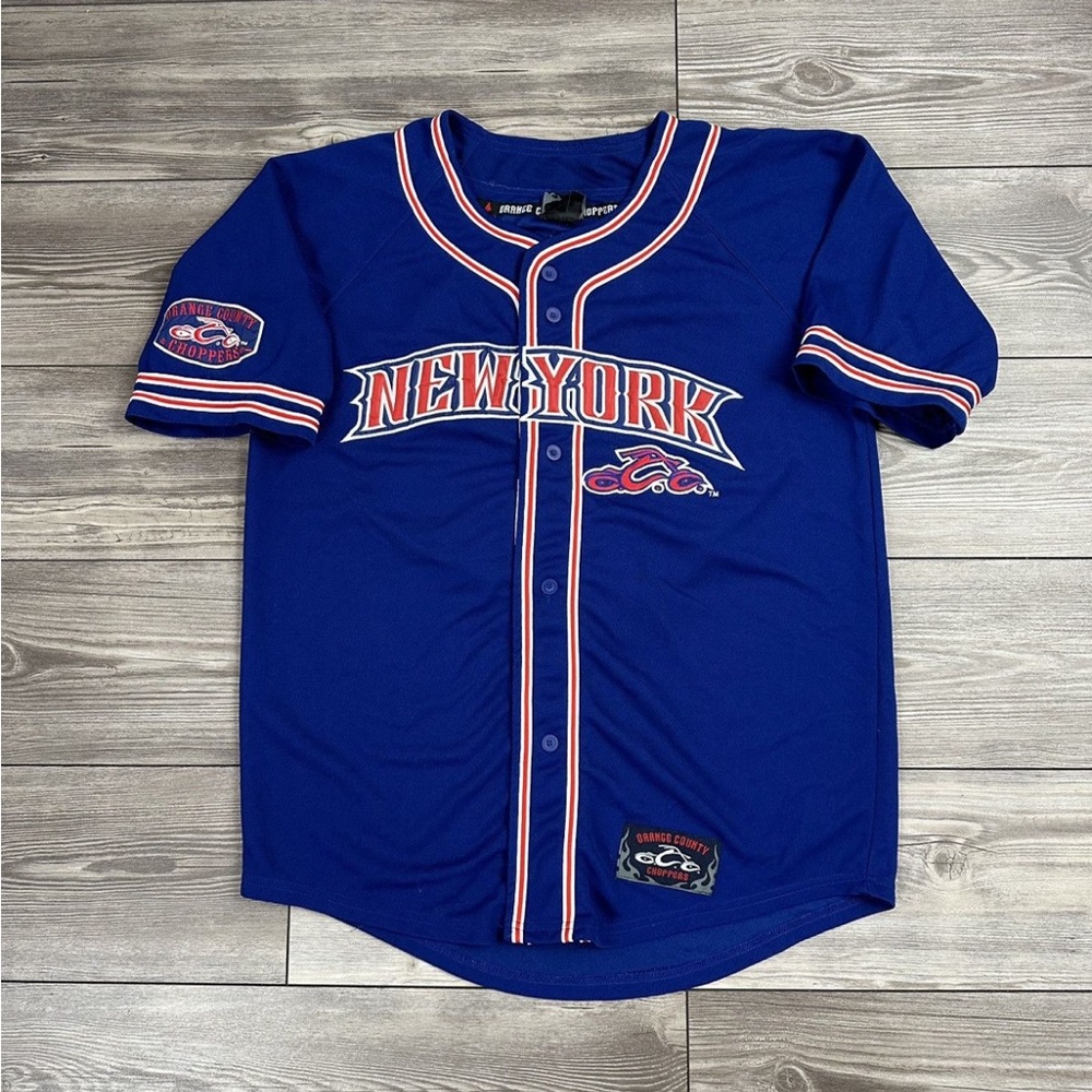 Y2K Orange County Choppers New York Biker Baseball Jersey